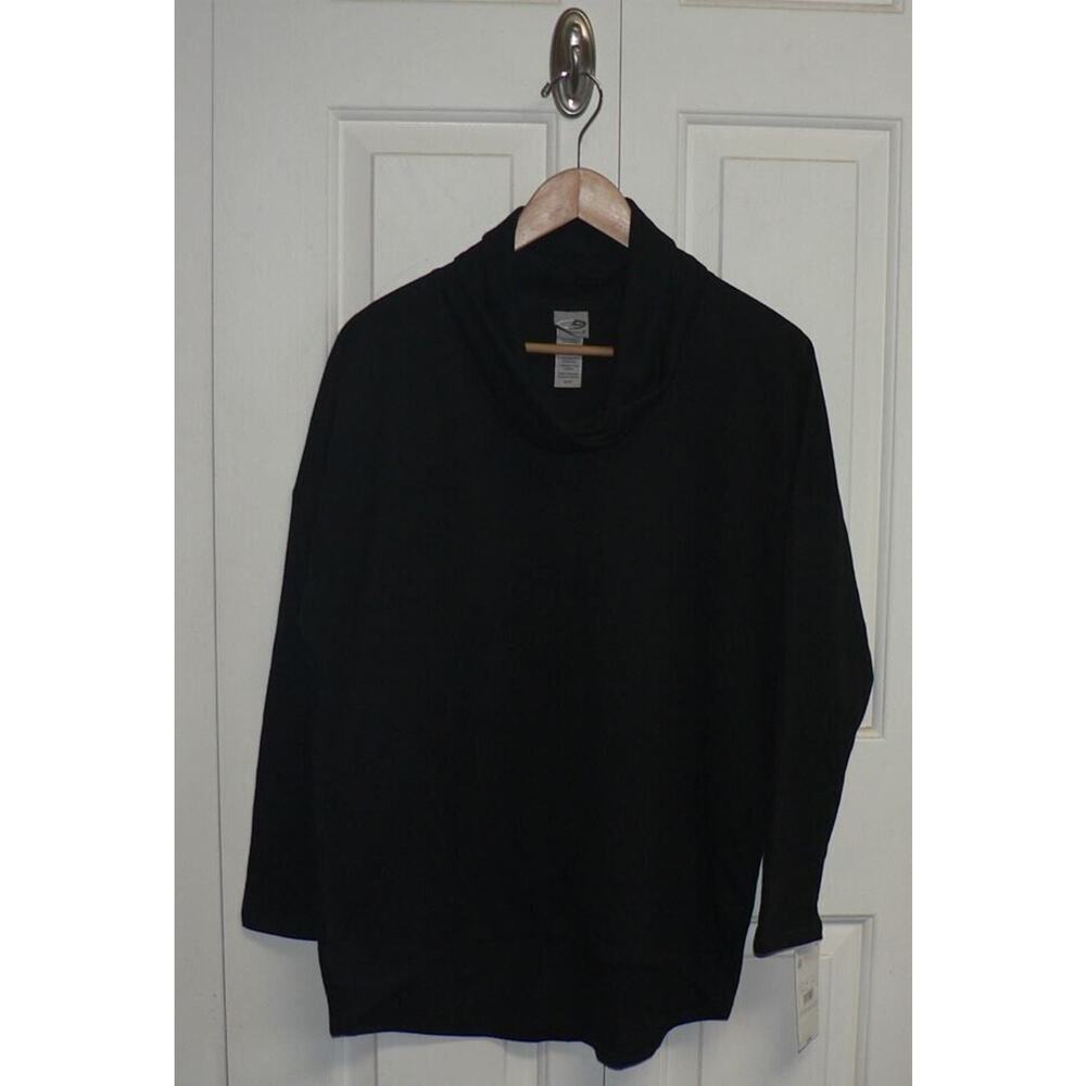 C9 by Champion Women's Loose Fit Long Sleeve Cowl Neck Pullover in Black XS